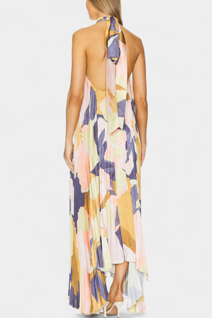 Giselle – Vestido Largo Plisado que Realza tu Elegancia