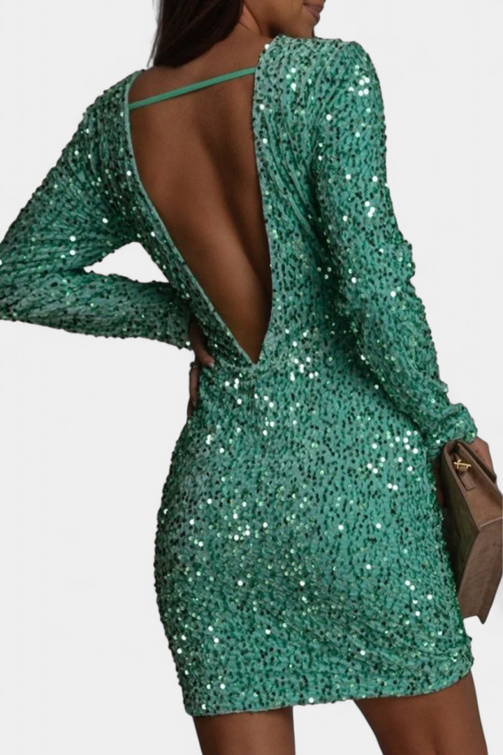 Adèle – Vestido Largo de Fiesta con Espalda Descubierta que Irradia Glamour