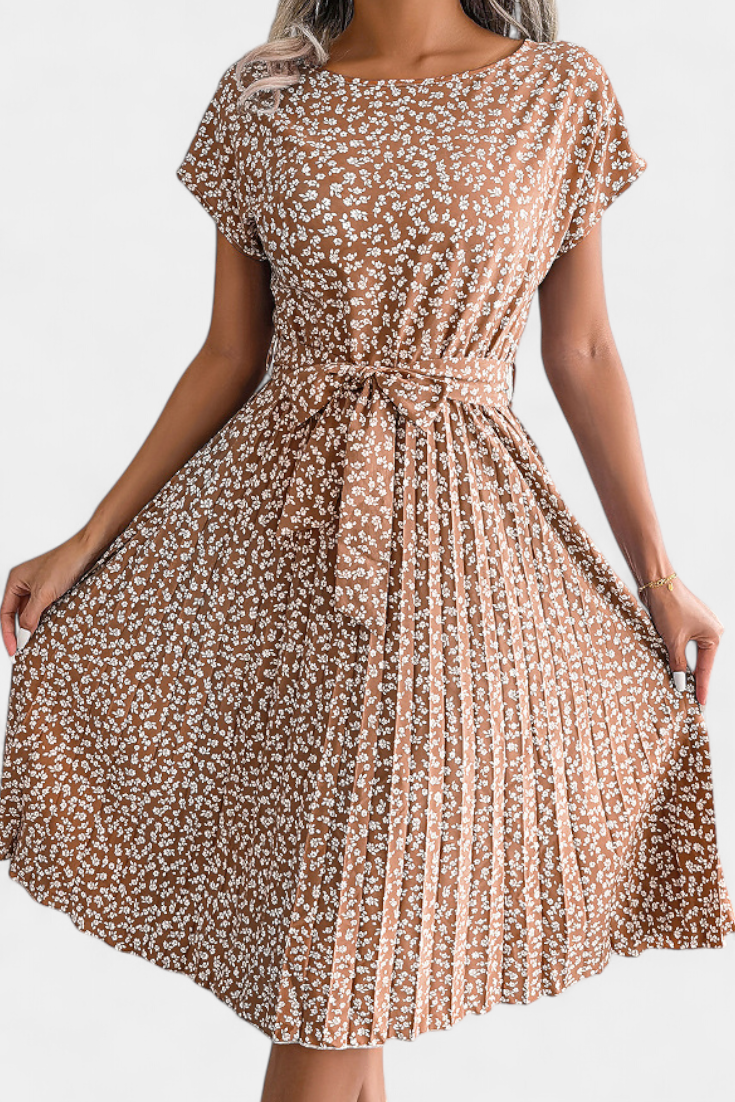 Galilea – Vestido Midi Floral de Inspiración Campestre que evoca elegancia y frescura