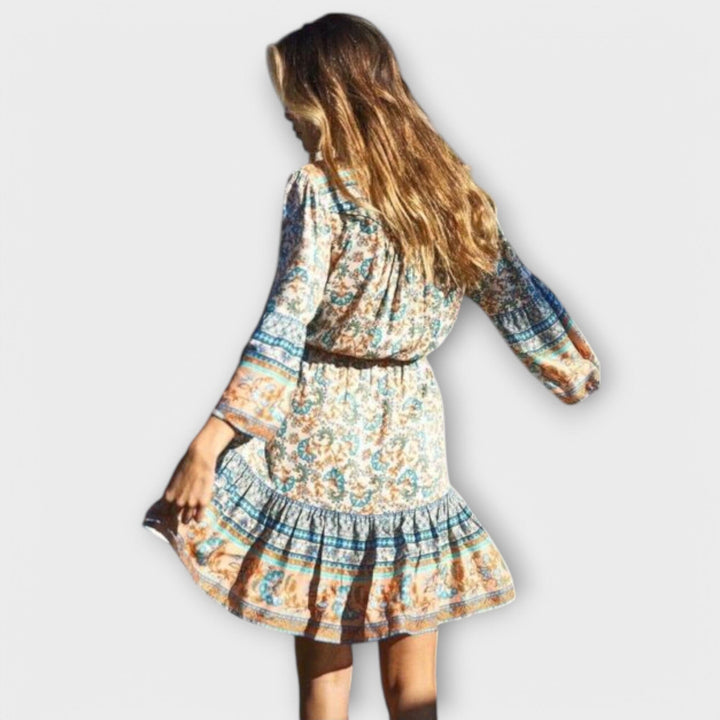 Keitha – Vestido Corto Boho que Resalta tu Estilo Romántico