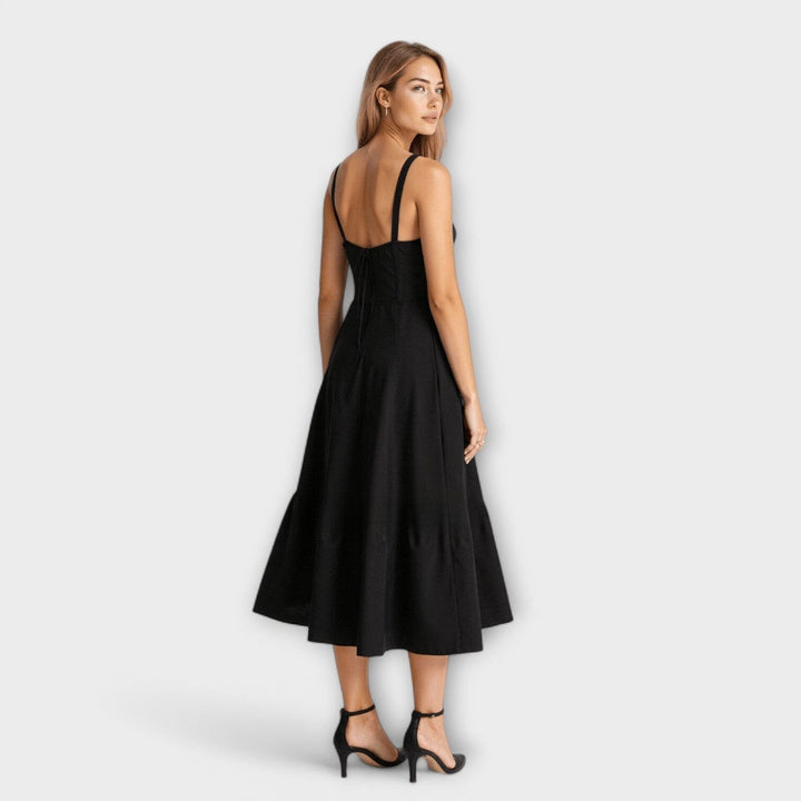 Kiana – Vestido Midi Con Corsé Que Define Tu Silueta
