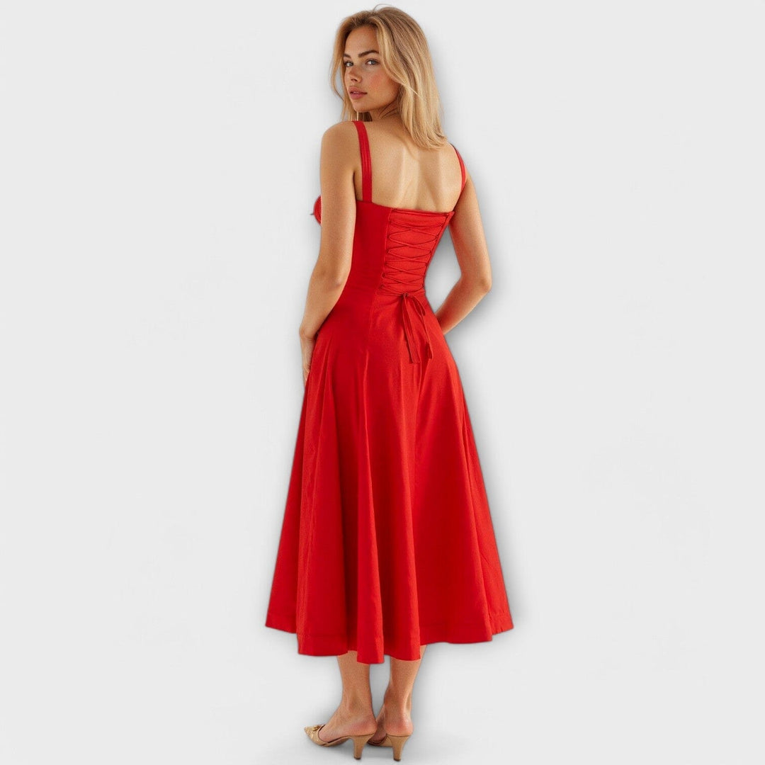 Kiana – Vestido Midi Con Corsé Que Define Tu Silueta