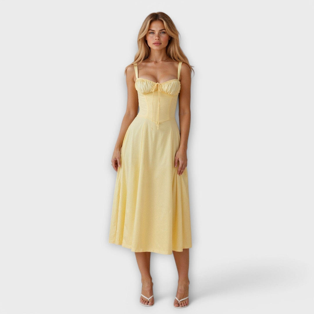 Kiana – Vestido Midi Con Corsé Que Define Tu Silueta