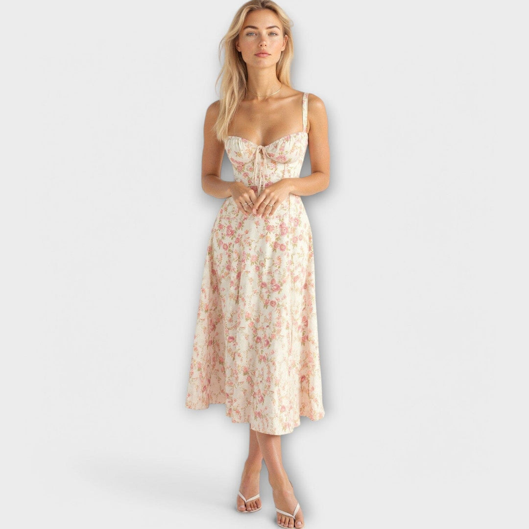 Kiana – Vestido Midi Con Corsé Que Define Tu Silueta