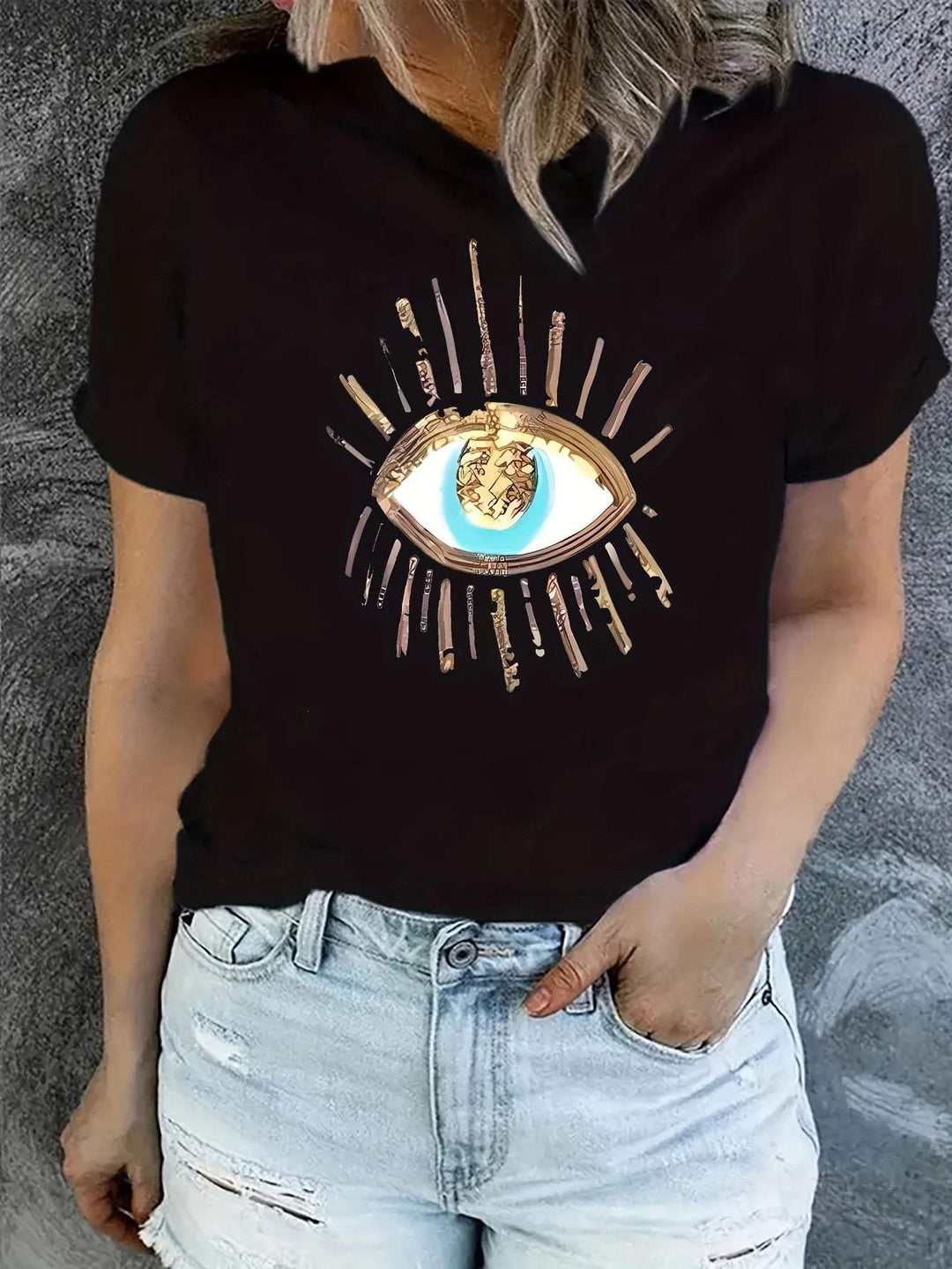 Molly - Camiseta con estampado de ojos
