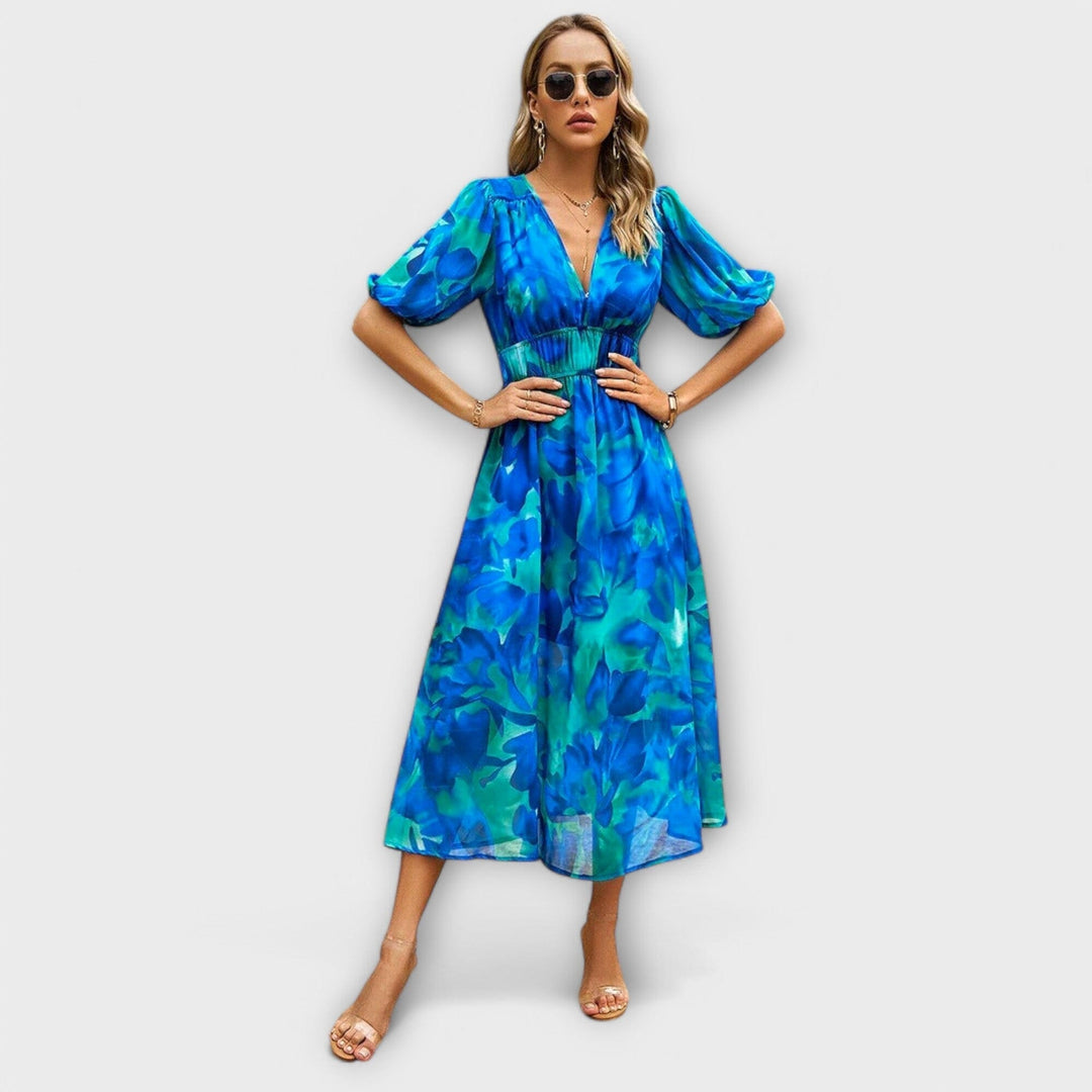 Mathilda – Vestido Midi con Estilo que Realza Tu Elegancia