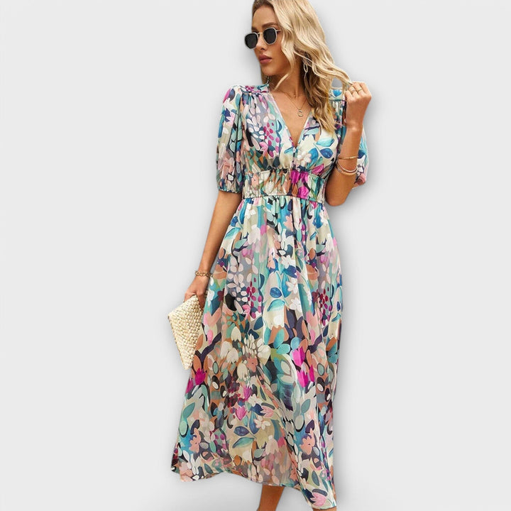 Mathilda – Vestido Midi con Estilo que Realza Tu Elegancia