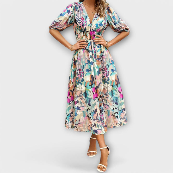 Mathilda – Vestido Midi con Estilo que Realza Tu Elegancia