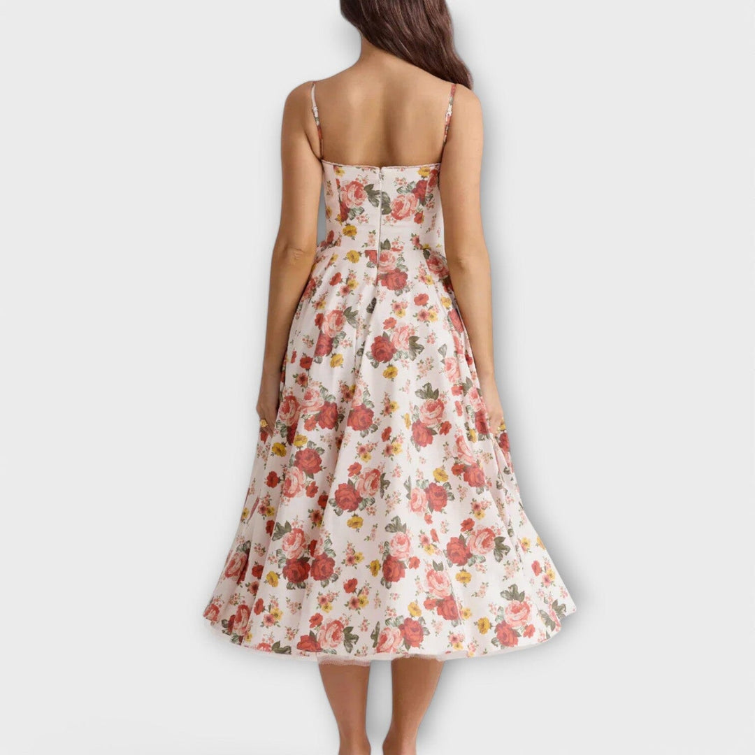 Mélie – Vestido ligero de verano con detalle de corsé que realza tu feminidad