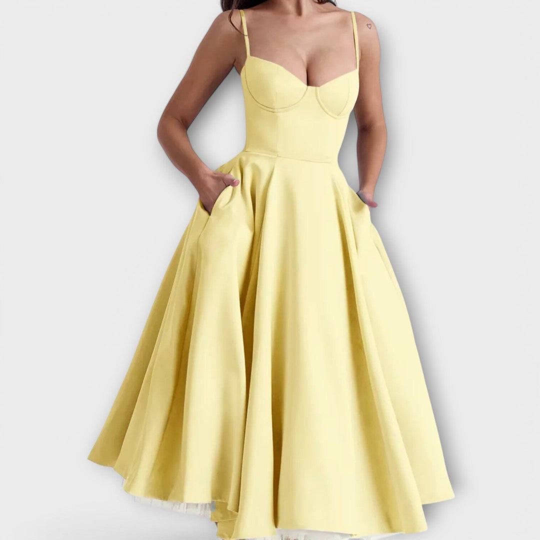 Mélie – Vestido ligero de verano con detalle de corsé que realza tu feminidad