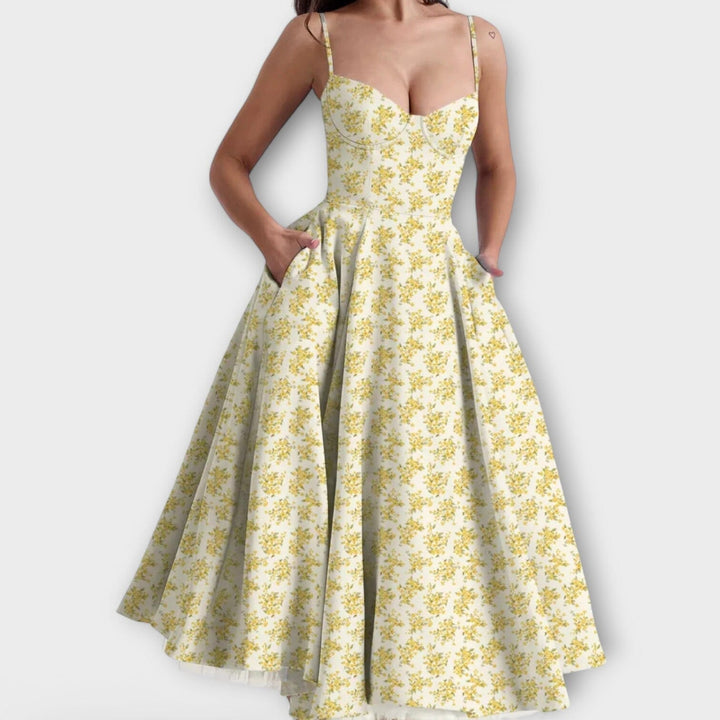 Mélie – Vestido ligero de verano con detalle de corsé que realza tu feminidad