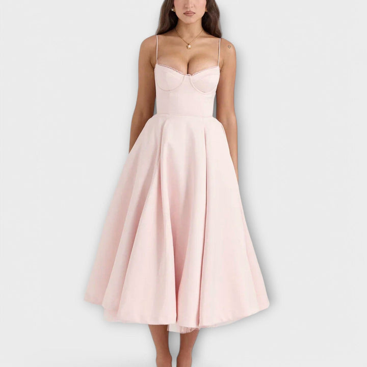 Mélie – Vestido ligero de verano con detalle de corsé que realza tu feminidad