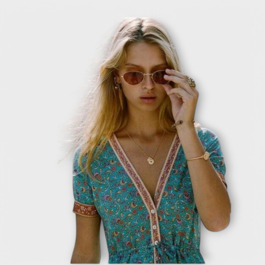 Ranya – Vestido Midi Boho que Realza tu Belleza Natural