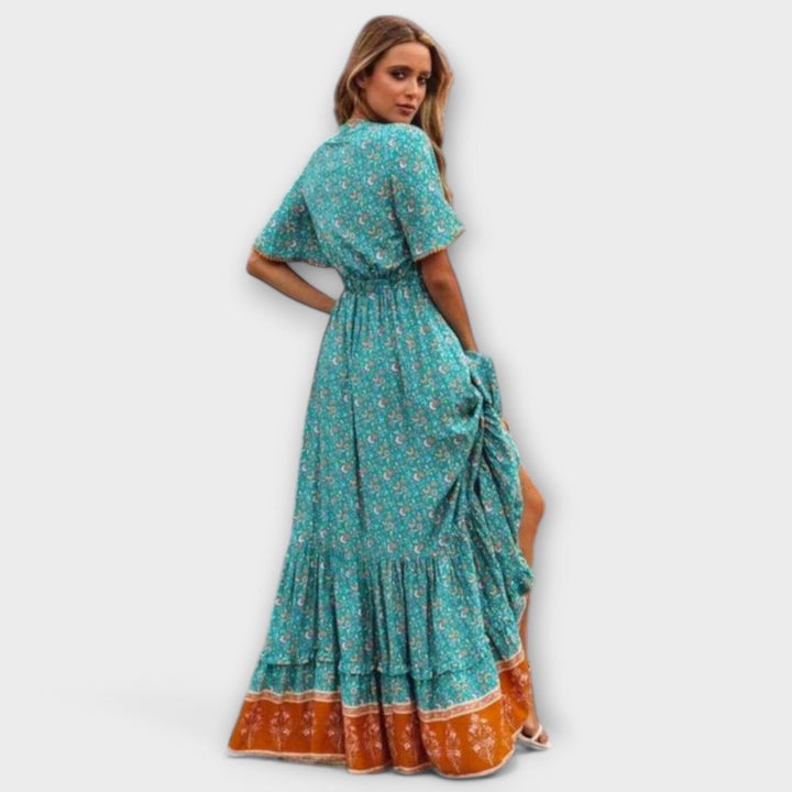 Sirva – Vestido Largo Boho que Irradia Encanto Natural