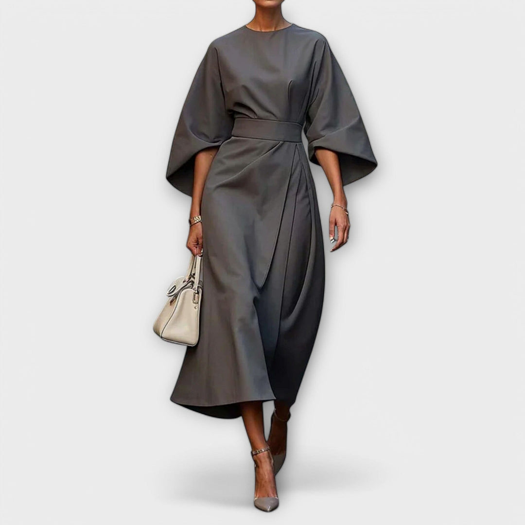 Sonia – Elegante Vestido Con Mangas Que Realza Tu Silueta