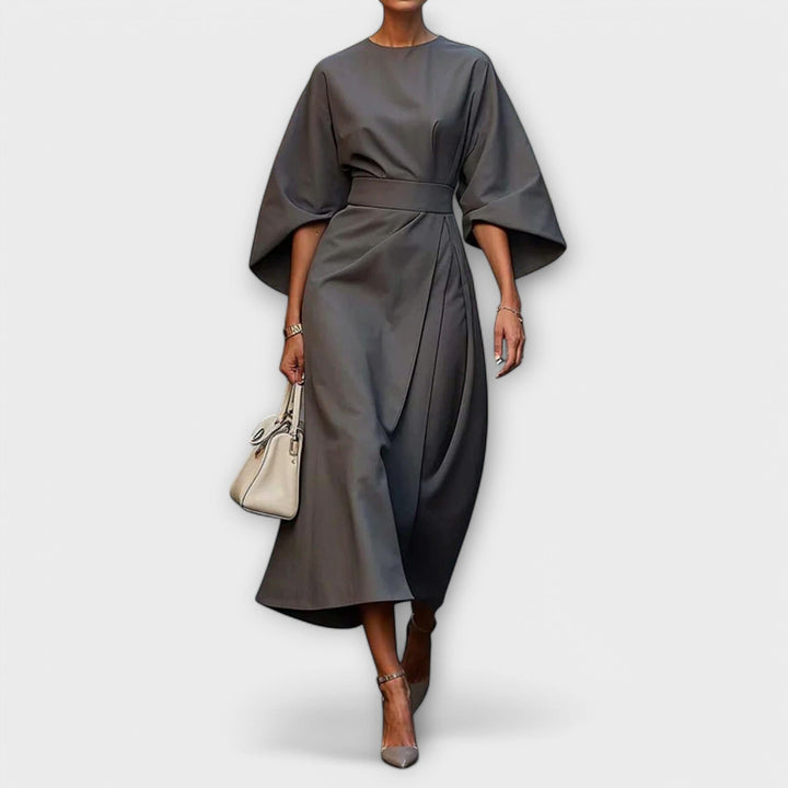 Sonia – Elegante Vestido Con Mangas Que Realza Tu Silueta