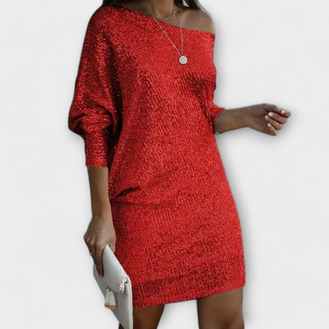 Sofía – Vestido de fiesta con lentejuelas que ilumina tu noche